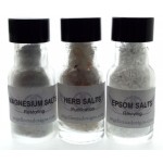 6 Glass Bottle Set of Magickal Salts